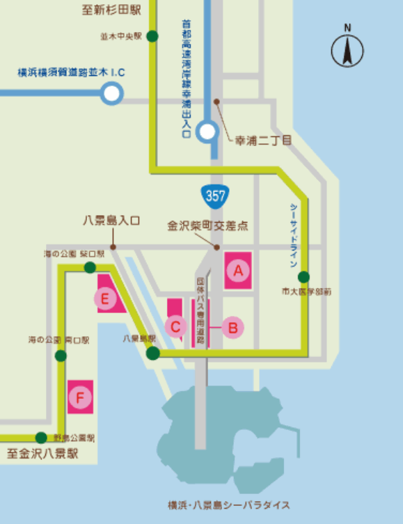 八景島シーパラダイスの駐車場