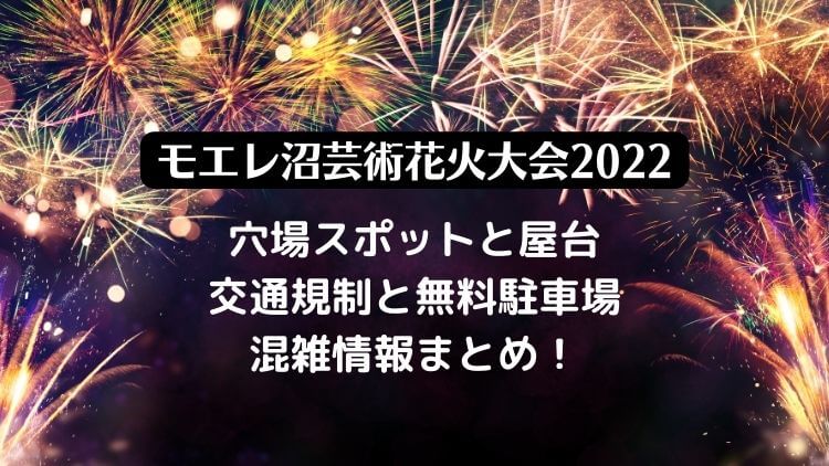 モエレ沼芸術花火2022の穴場スポットと屋台・有料チケットと交通規制・混雑情報も！