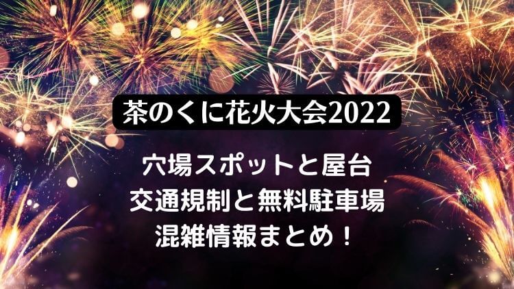 茶のくに花火大会2022（八女）の穴場スポットと屋台・駐車場と混雑情報を紹介！