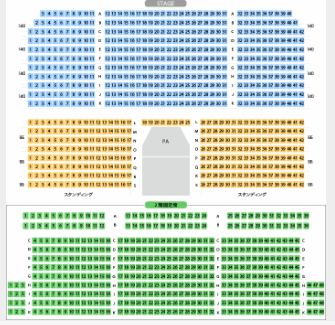 zepp横浜の座席表とレイアウトパターン