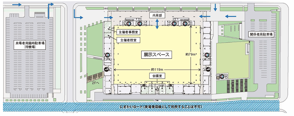 有明GYM-EX（ジメックス）「有明展示場」の駐車場